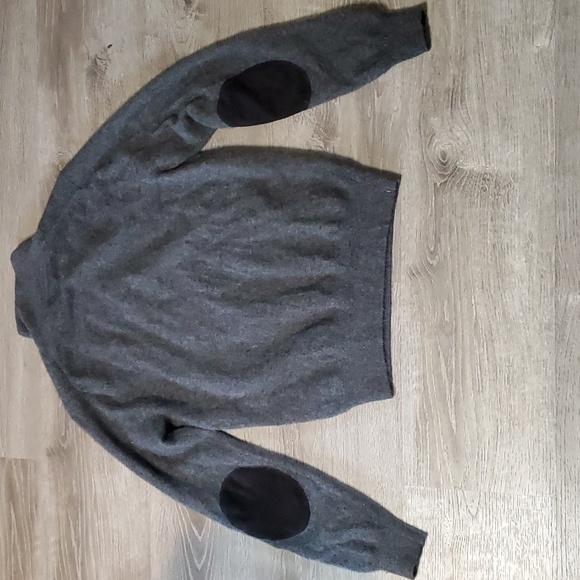 State Cashmere Mock-Neck Quarter Button Polo Sweater L - Picture 5 of 6